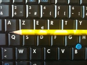 écriture contre clavier