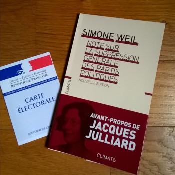 Simone Weil Note sur la suppression des partis politiques Climats 